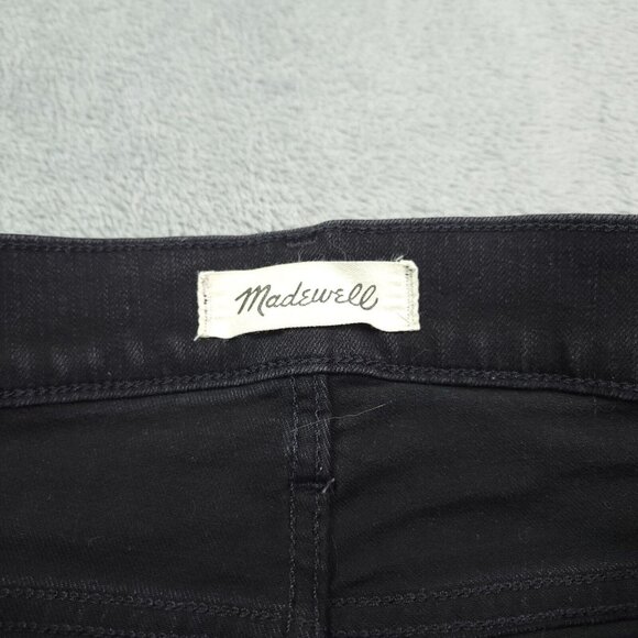 Madewell Womens Roadtripper Ankle Jeans 27T Mid Rise Black Denim Stretch - Picture 7 of 9